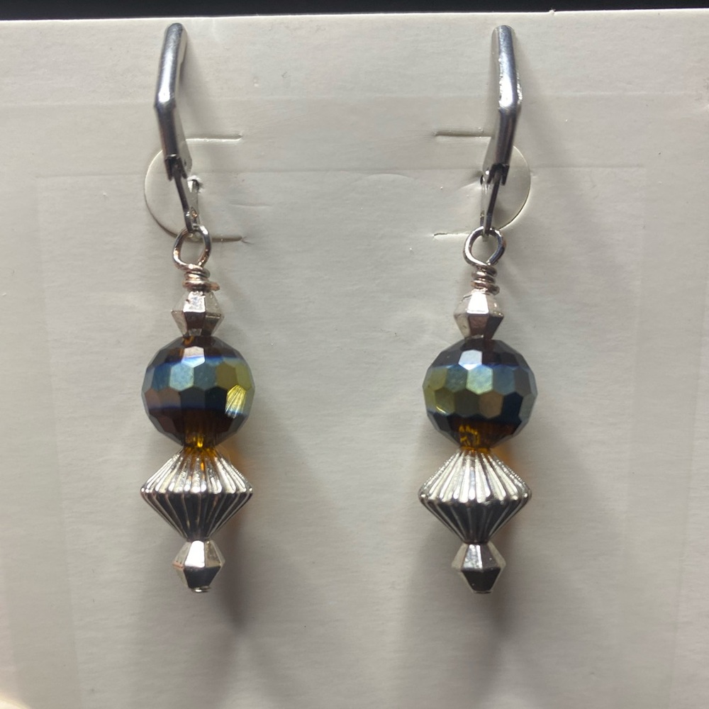 Handmade AB Lever Back Earrings